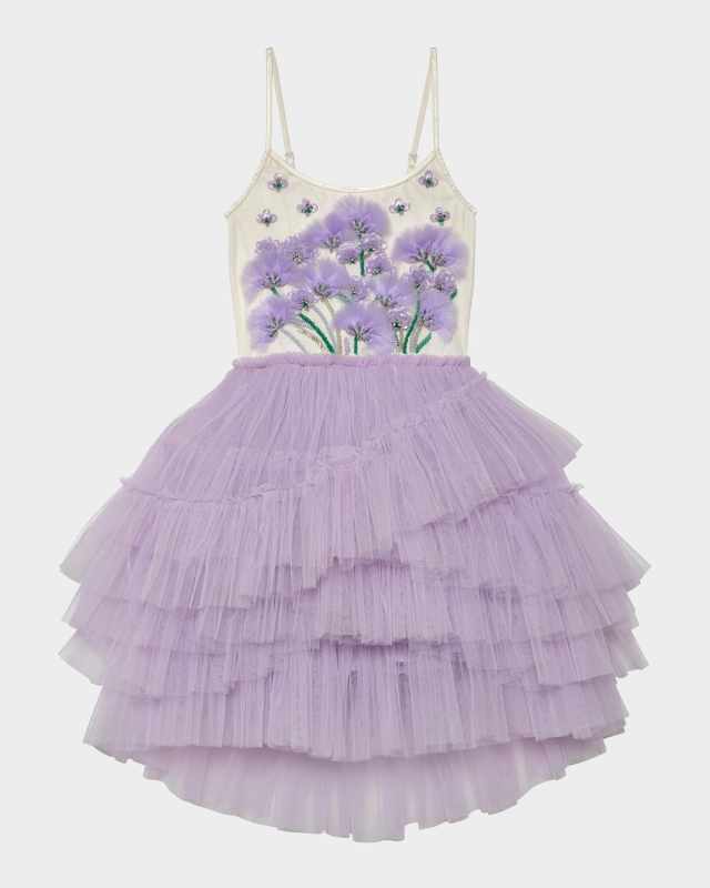 Girl's Lavender Lounge Tutu Dress, Size 2-11